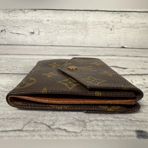 Louis Vuitton Portefeiulle Elise Trifold Wallet Monogram Canvas Leather - Picture 4 of 14